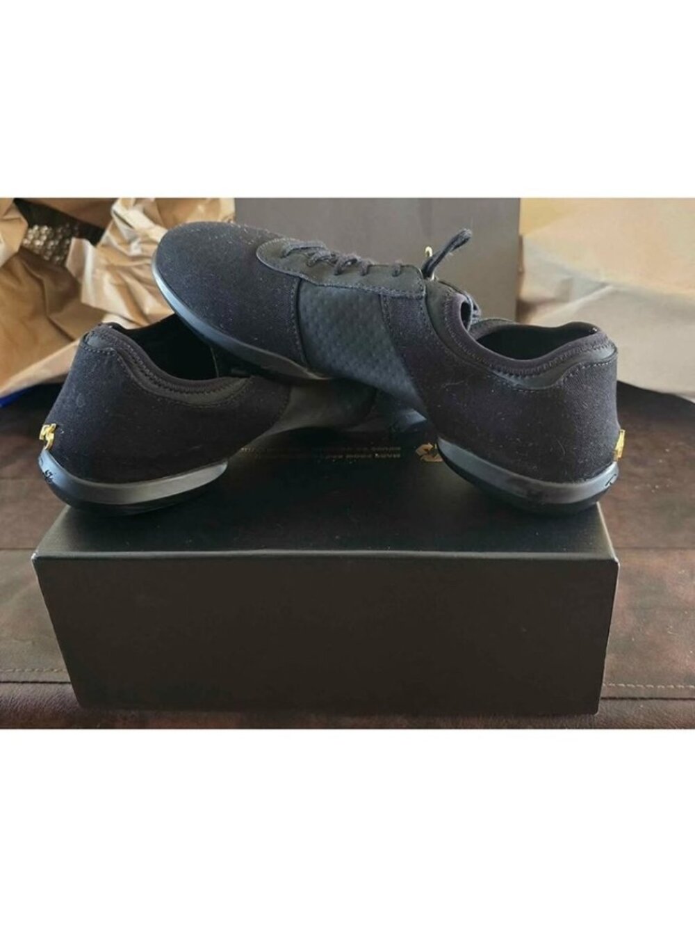 Fuego Dance Shoes: Women 10 Men 8.5  All-Black Split-sole